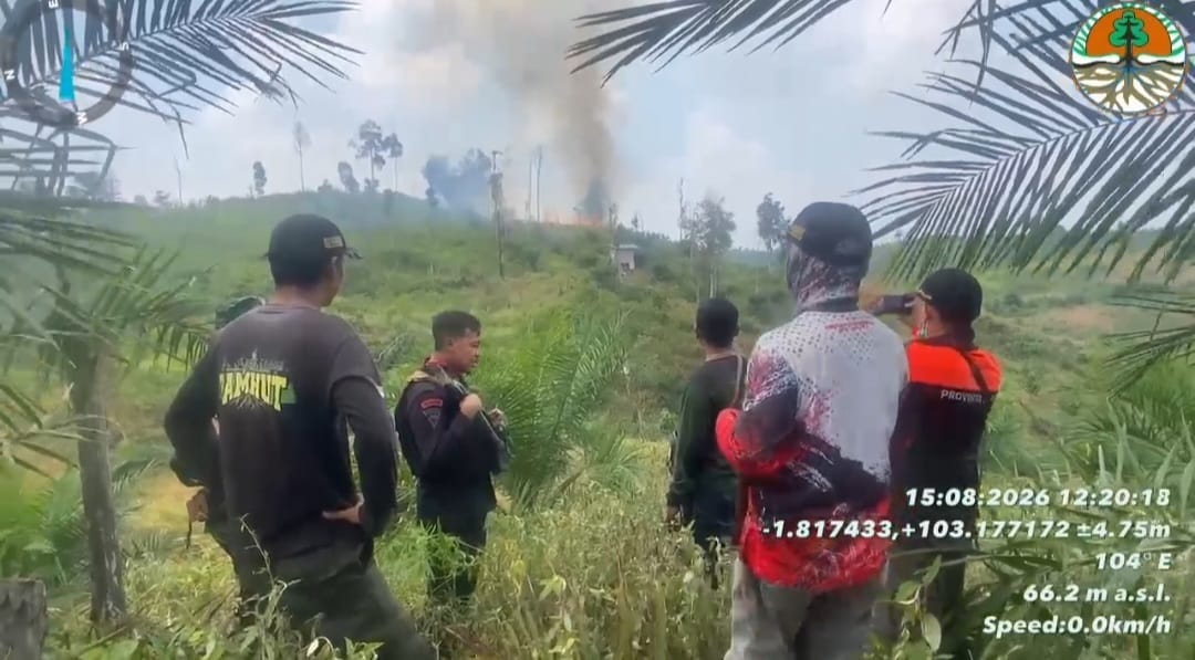 Gerak Cepat Satgas Gabungan, Titik Api Karhutla di Tahura Batanghari Berhasil Dipadamkan