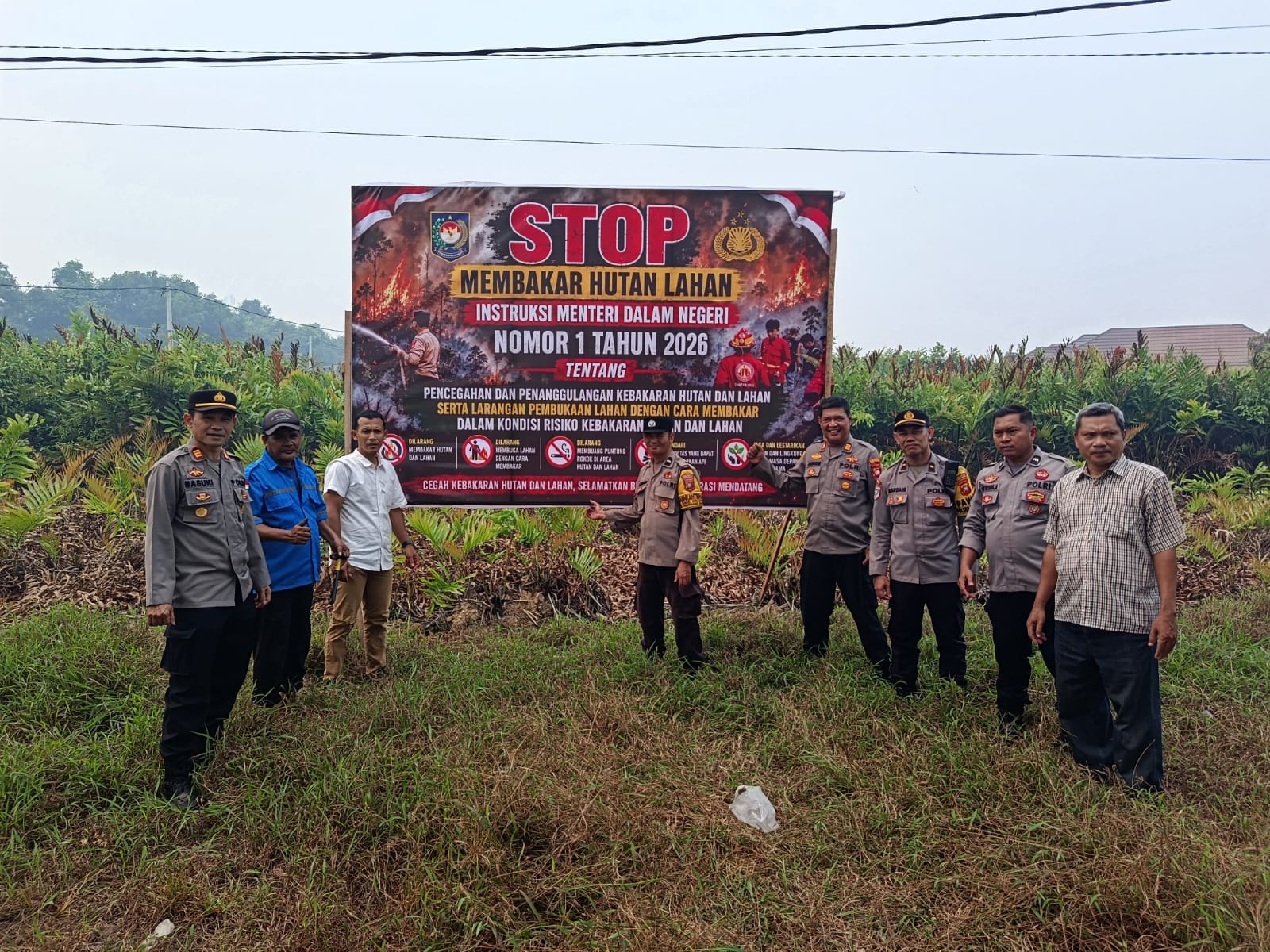Polsek Pontianak Barat Tingkatkan Kesadaran Warga, Imbau Hindari Pembakaran Lahan