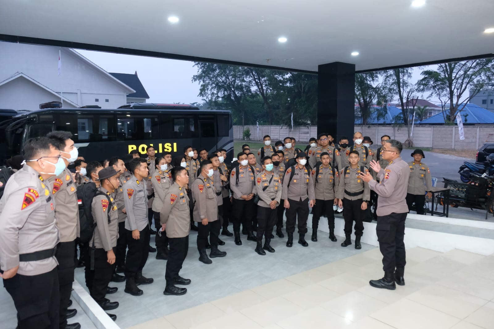 Polda Kalbar Sambut 110 Tim Edukasi Pencegahan Karhutla dari Lemdiklat Polri, Siap Bergerak ke 14 Polres Jajaran