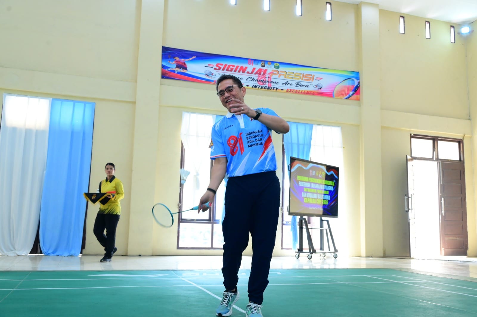Kapolda Jambi Resmikan Lapangan Bulutangkis Siginjai Presisi dan Buka Turnamen Kapolda Cup 2026