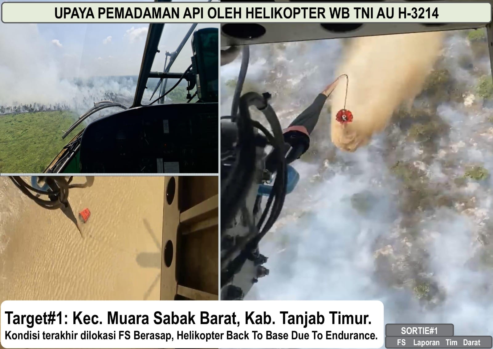 Percepat Penanganan Karhutla, Polda Jambi Intensifkan Patroli Udara dan Water Bombing