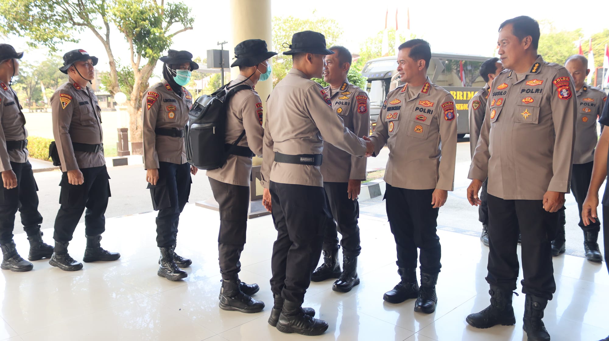 Polda Kalteng Terima 48 Personel BKO Satgas Edukasi Karhutla dari Lemdiklat Polri