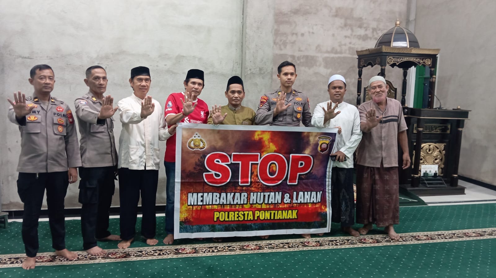 Serdik S2 STIK Blusukan Edukasi Warga Pontianak, Gencarkan Pencegahan Karhutla