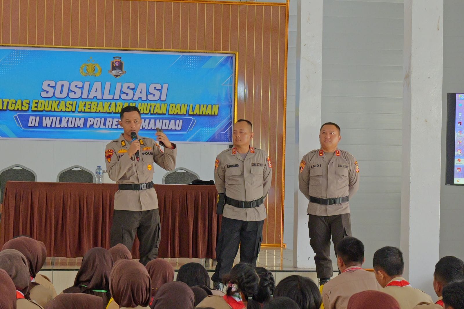 Perkuat Pencegahan Karhutla, Satgas Lemdiklat Polri Edukasi Saka Bhayangkara Polres Lamandau