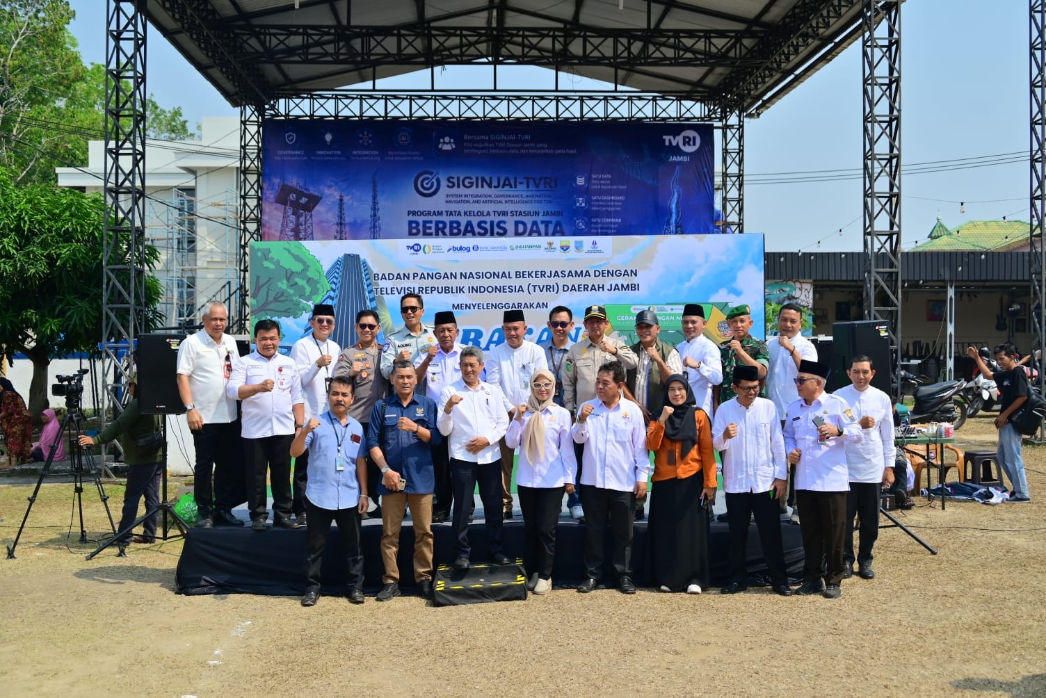 Polda Jambi Dukung Gerakan Pangan Murah, Kabid Humas Hadiri Kegiatan HUT ke-64 LPP TVRI