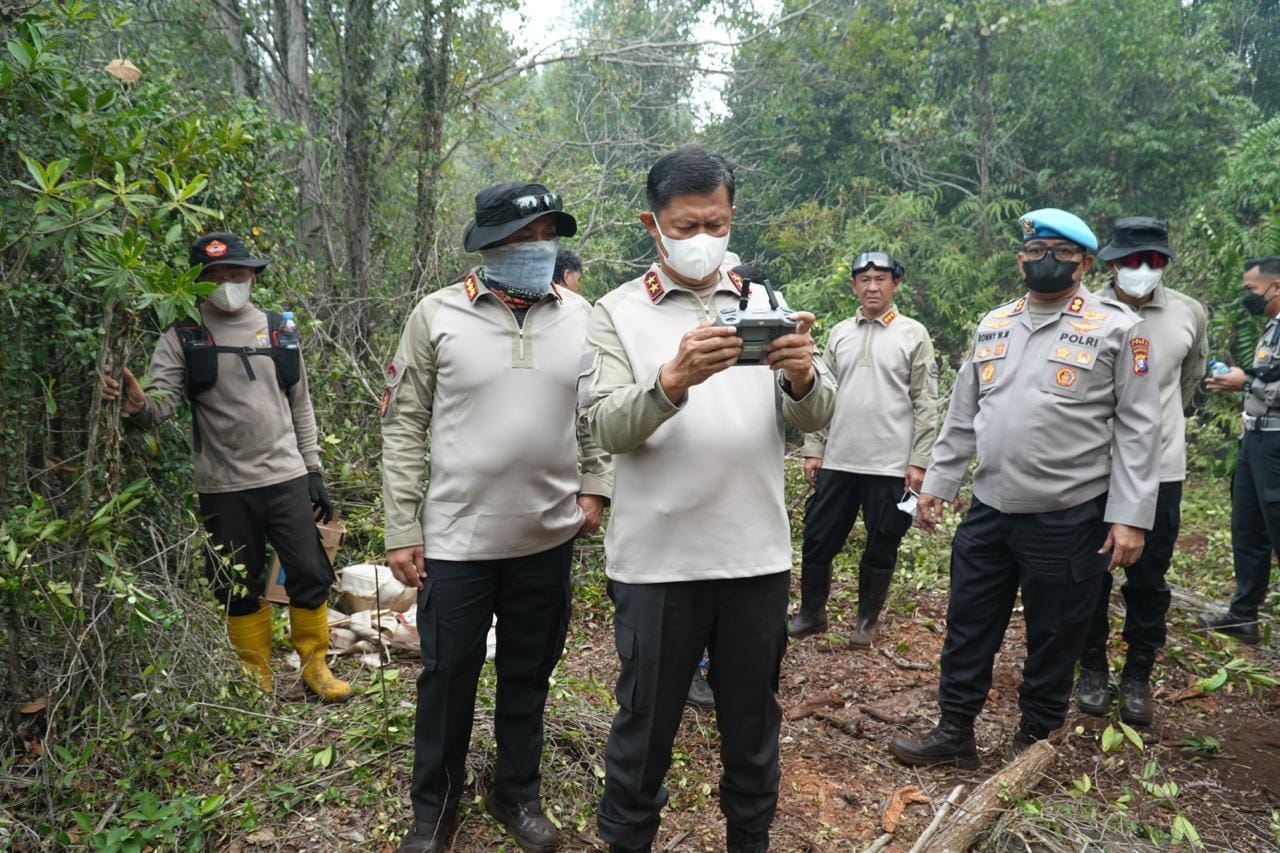 Polda Kalteng Perkuat Penyekatan Api untuk Cegah Karhutla Meluas