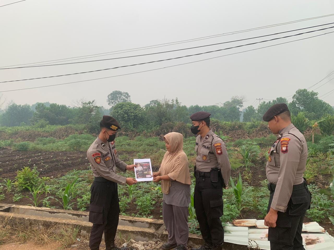 Cegah Karhutla dan Kabut Asap, Polresta Pontianak Gencarkan Patroli dan Sosialisasi