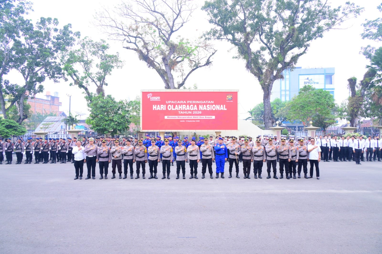 Haornas ke-43 di Polda Jambi, Wakapolda Tekankan Pentingnya Olahraga dalam Kehidupan Sehari-hari