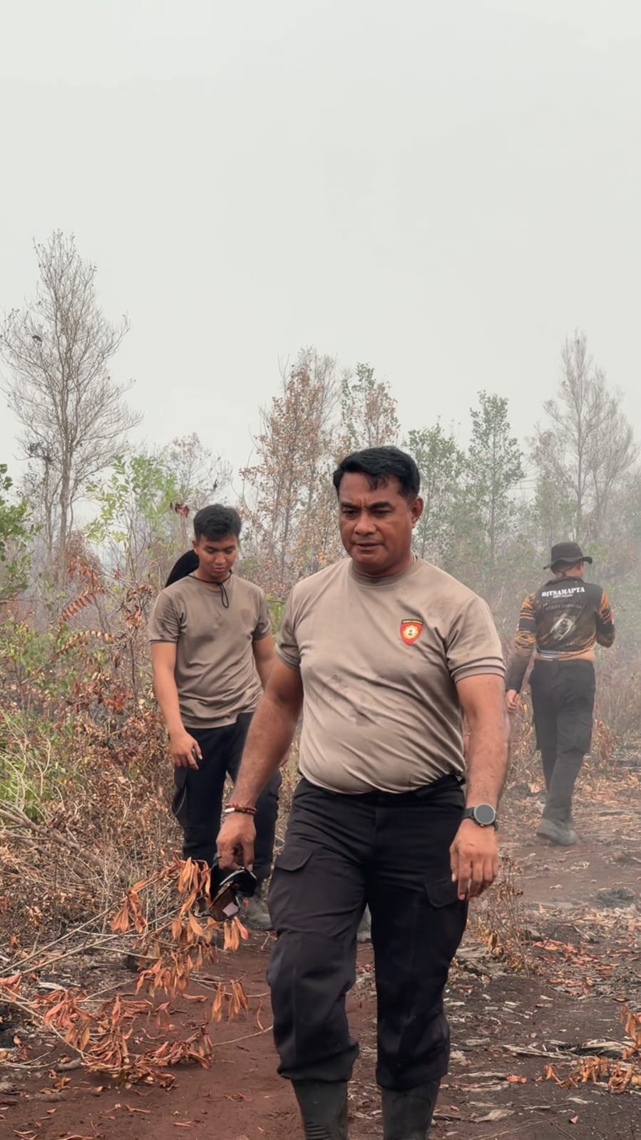 Upayakan Pemadaman Tidak Terhambat, Dirsamapta Polda Kalteng Pimpin Pembuatan Sumur Bor
