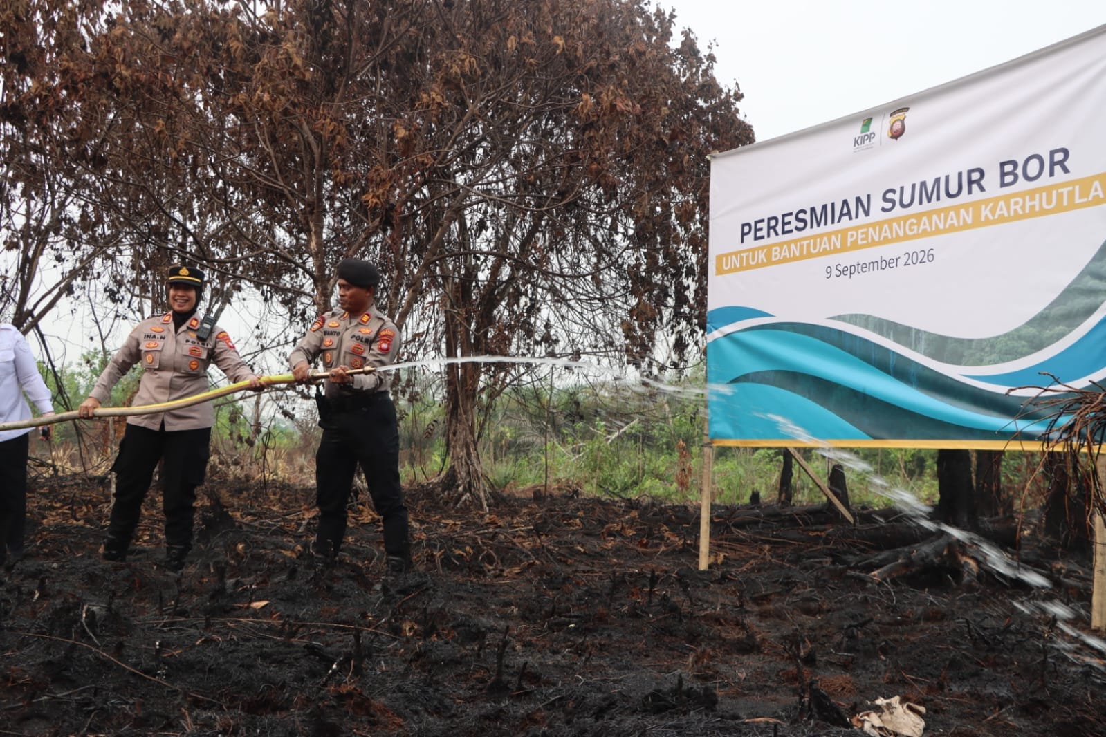 Polresta Pontianak Resmikan Sumur Bor, Perkuat Penanganan Karhutla