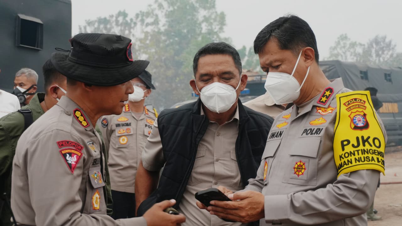 Bara Karhutla di Lahan Gambut Ditangani, Polda Kalteng Manfaatkan Cairan X-Fire