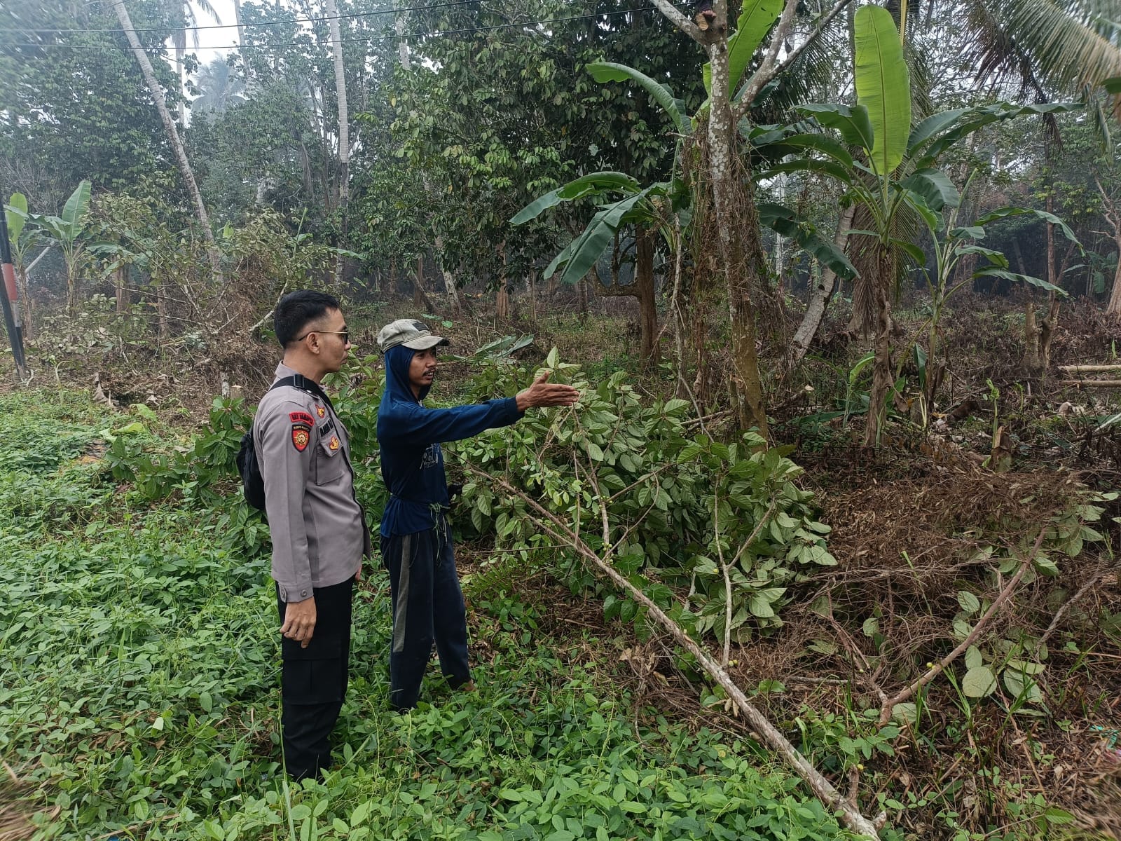 Personil Enggang Polsek Pontianak Barat Laksanakan Patroli Dialogis Antisipasi Gangguan Kamtibmas dan Karhutla