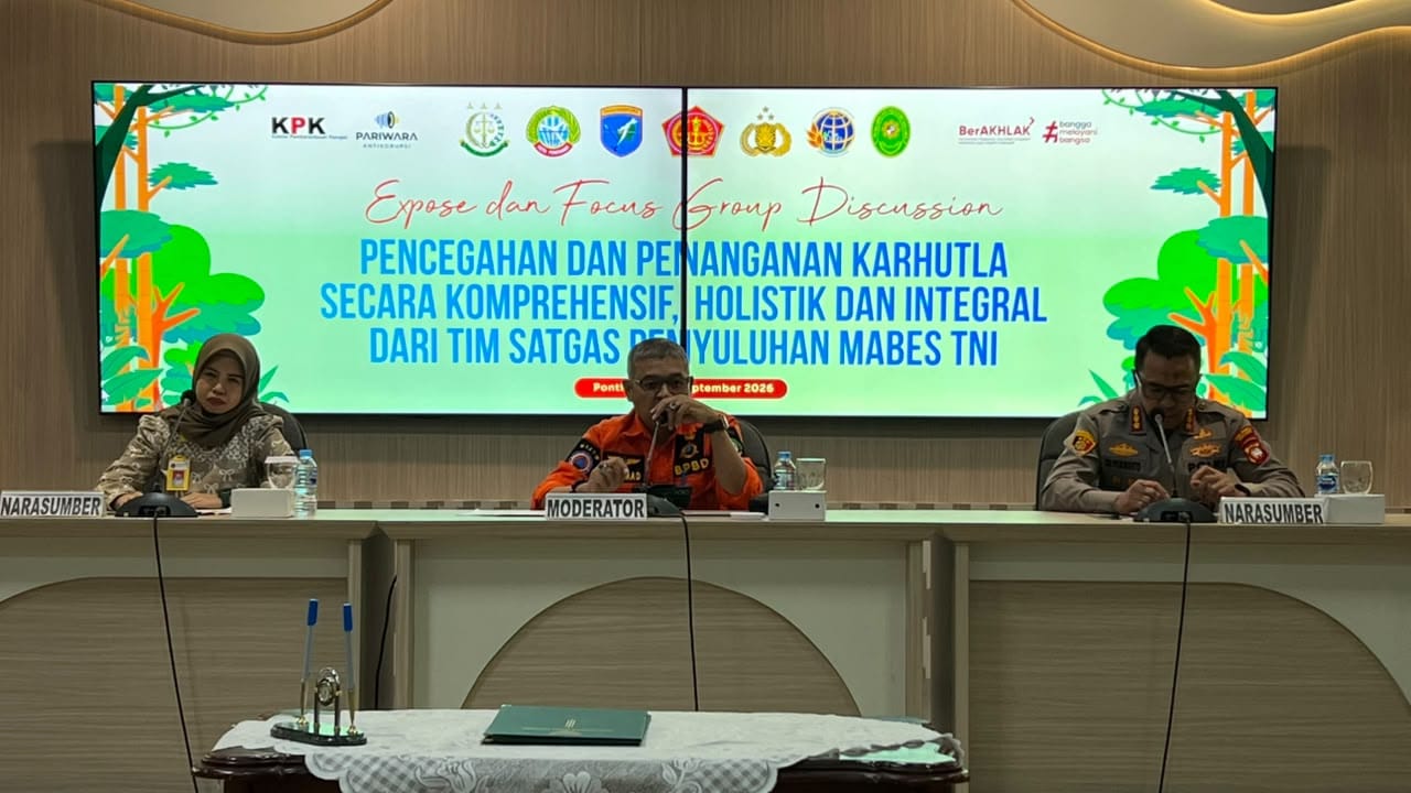 Kapolresta Pontianak Jadi Narasumber FGD, Perkuat Sinergi Pencegahan dan Penanganan Karhutla
