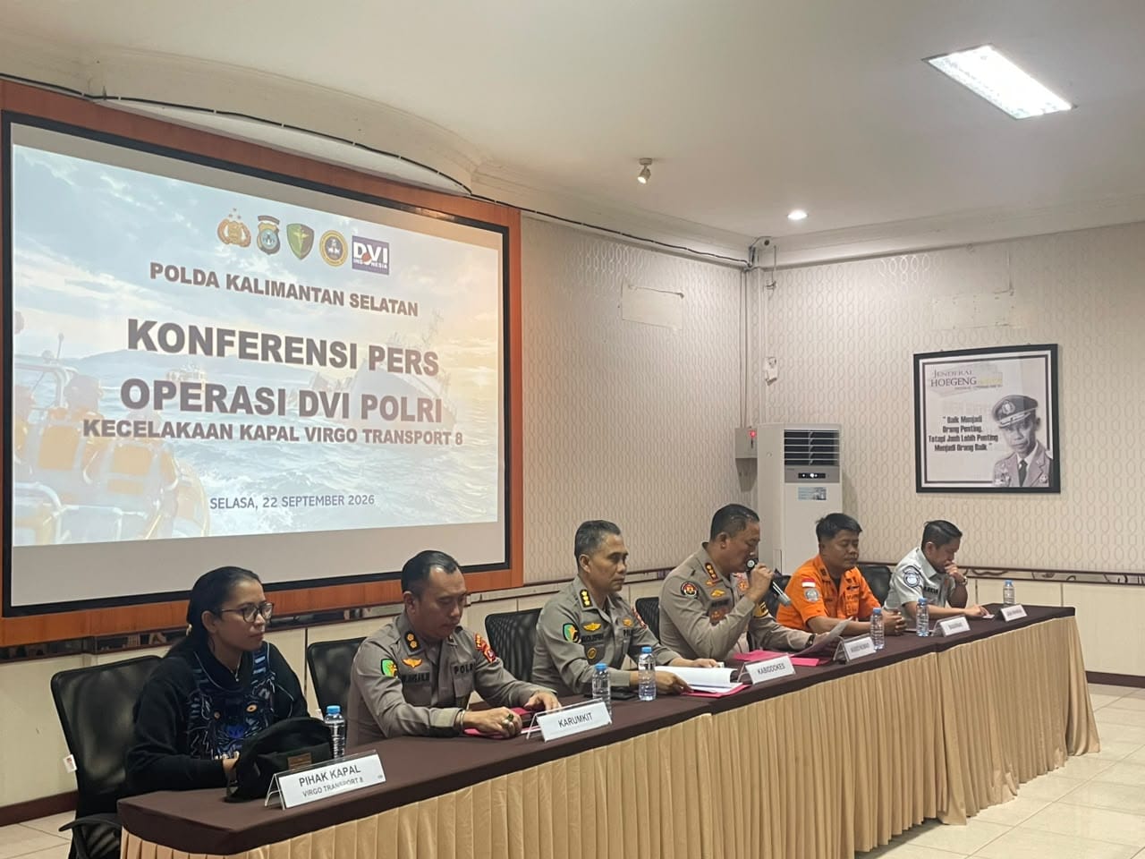 DVI Polda Kalsel Kembali Identifikasi 5 Jenazah Korban KM Virgo Transport 8