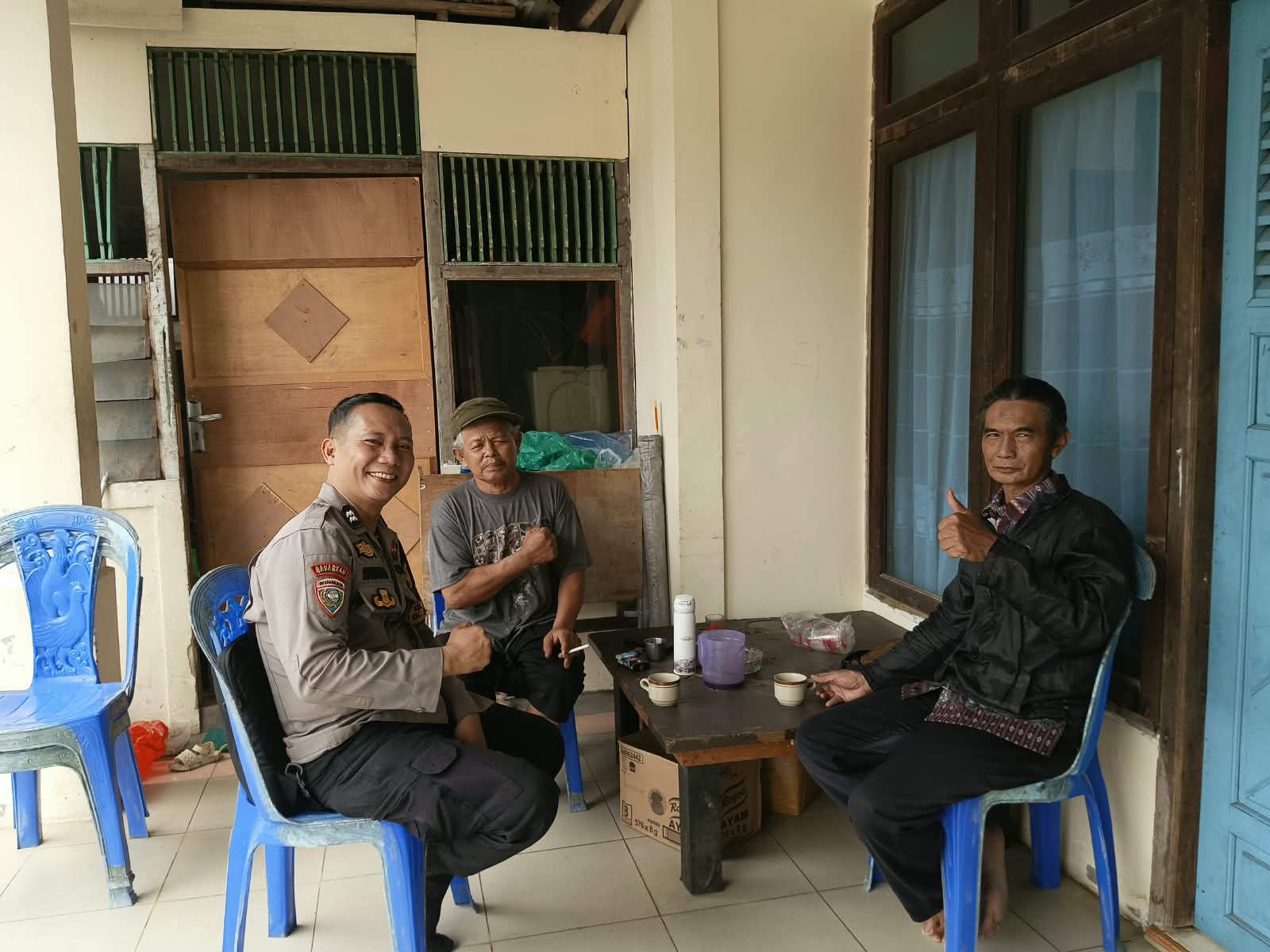 Patroli Dialogis, Bhabinkamtibmas Sungaijawi Perkuat Kamtibmas dan Ketahanan Pangan