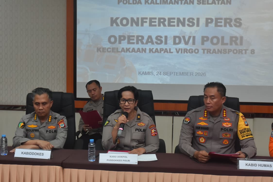 Proses Identifikasi Korban KM Virgo Transport 8 Terus Berjalan, 20 Jenazah Berhasil Teridentifikasi DVI Polda Kalsel
