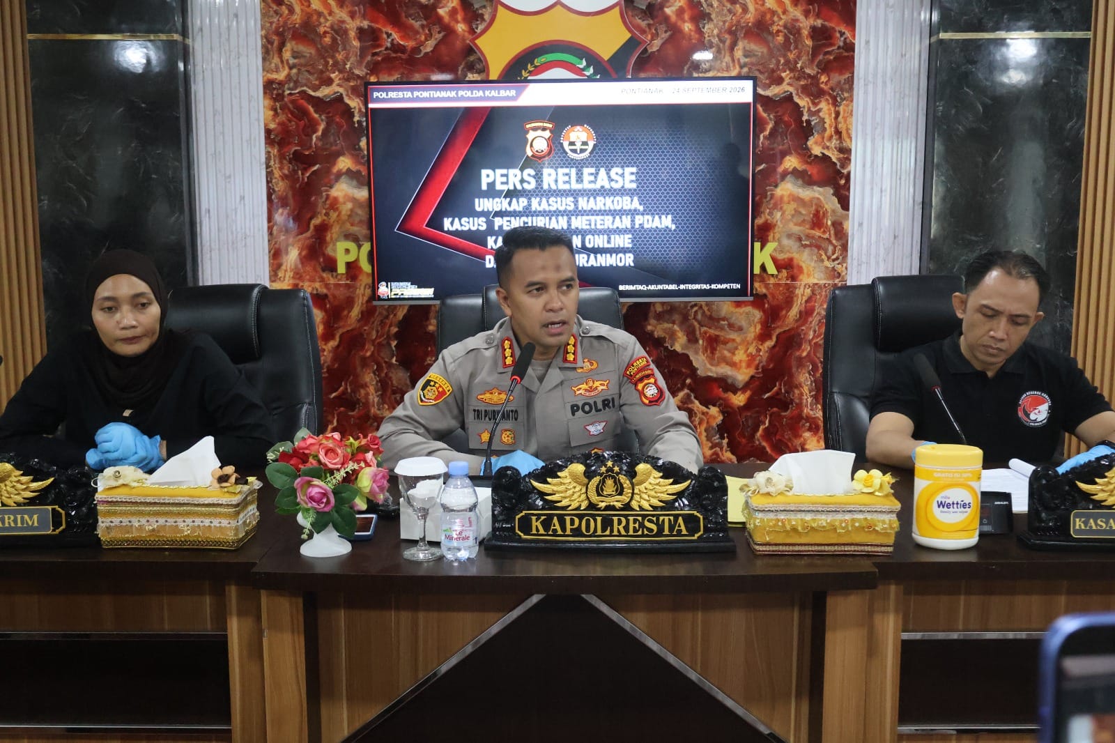 Residivis Kembali Beraksi! 7 Meteran PDAM di Pontianak Dicuri, Pelaku Ditangkap Polisi
