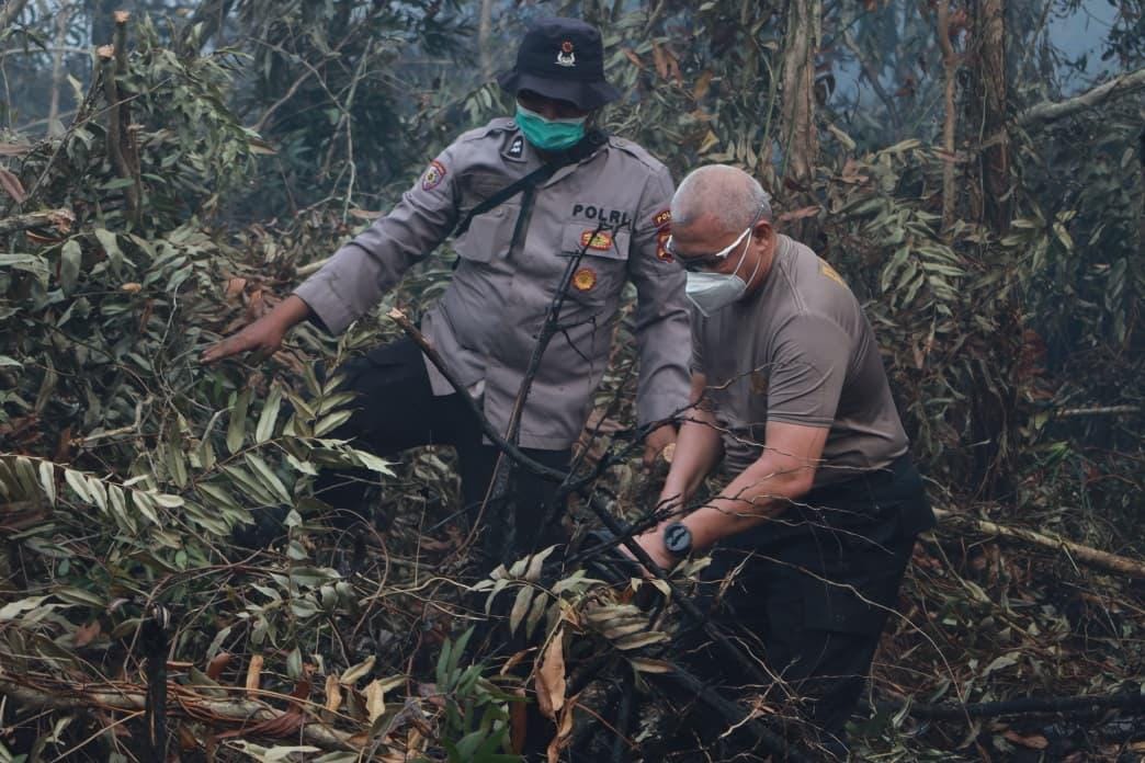Karhutla di Jalan Gubernur Syarkawi Terus Dipantau Polda Kalsel