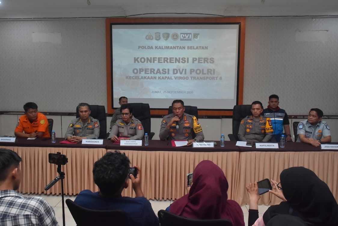 Tim DVI Polda Kalsel Kembali Identifikasi 5 Jenazah Korban KM Virgo Transport 8, Lanjutan Pencarian Masih Berlangsung