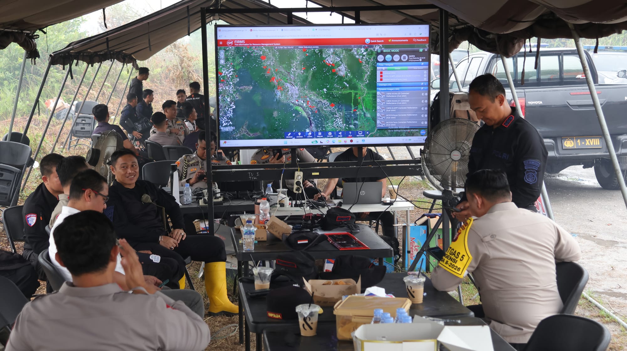 Pembasahan Karhutla di Manduhara Ujung Dievaluasi Kapolda Kalteng, Cairan X-Fire Beri Hasil Efektif