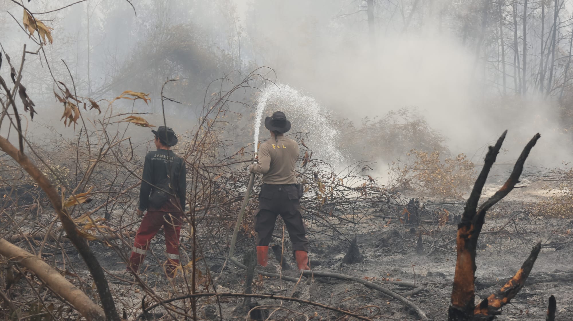 Kapolda Kalteng Sisir Lokasi Karhutla, Pastikan Pemadaman Berjalan Optimal