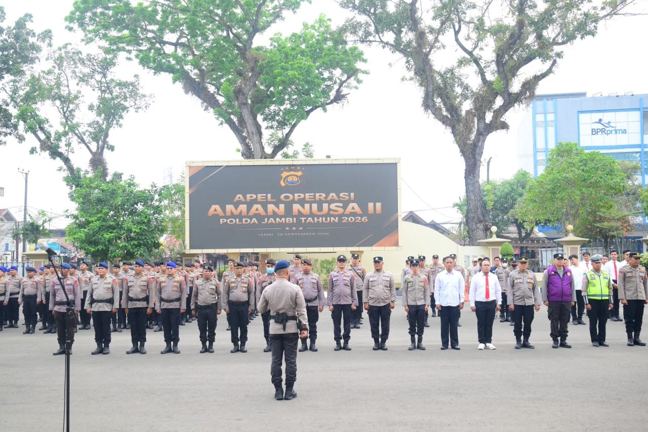Polda Jambi Siapkan Langkah Antisipasi Karhutla melalui Apel Aman Nusa II 2026