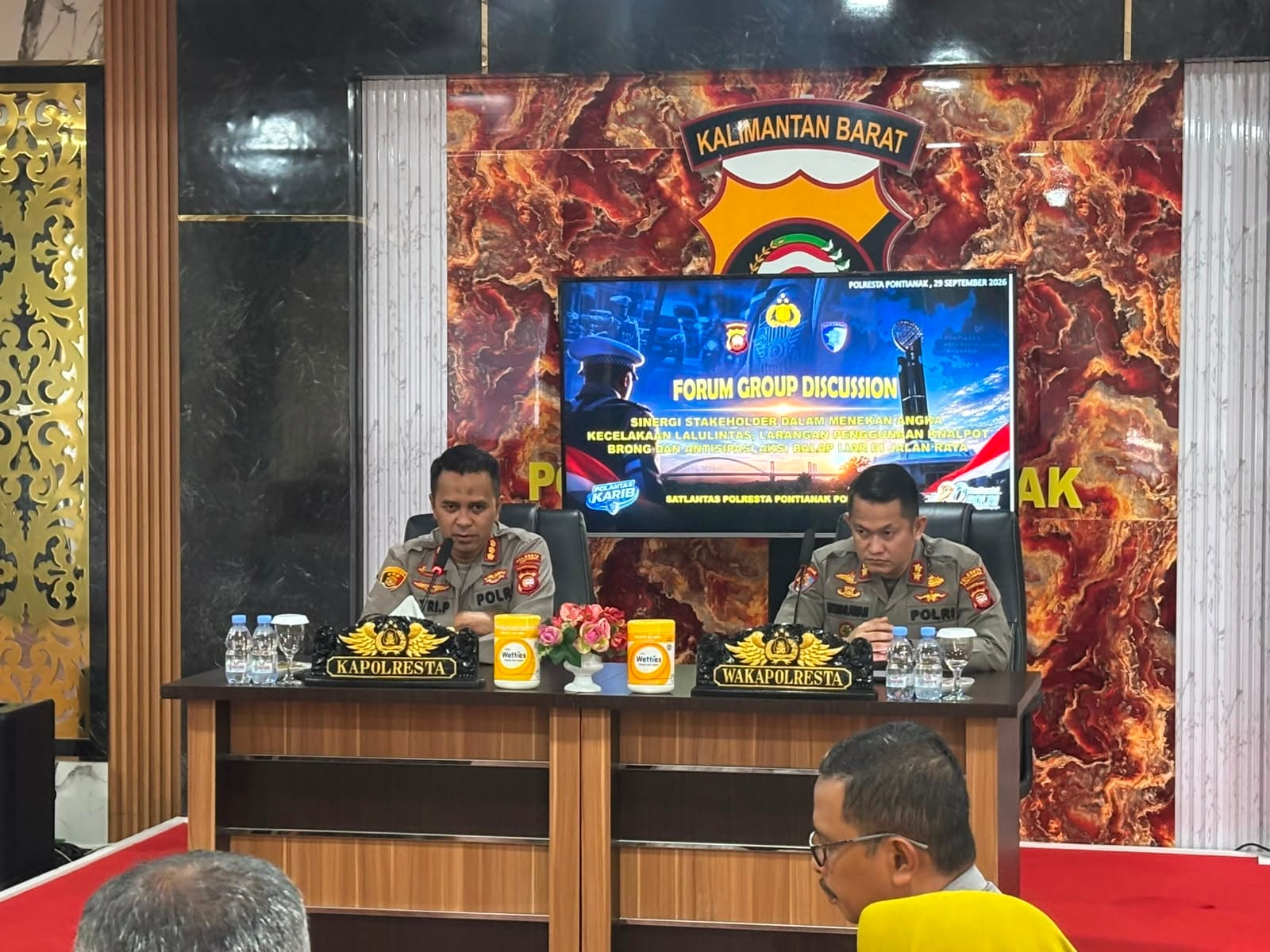 FGD Lintas Sektor, Polresta Pontianak Bahas Upaya Tekan Kecelakaan, Knalpot Brong, dan Balap Liar