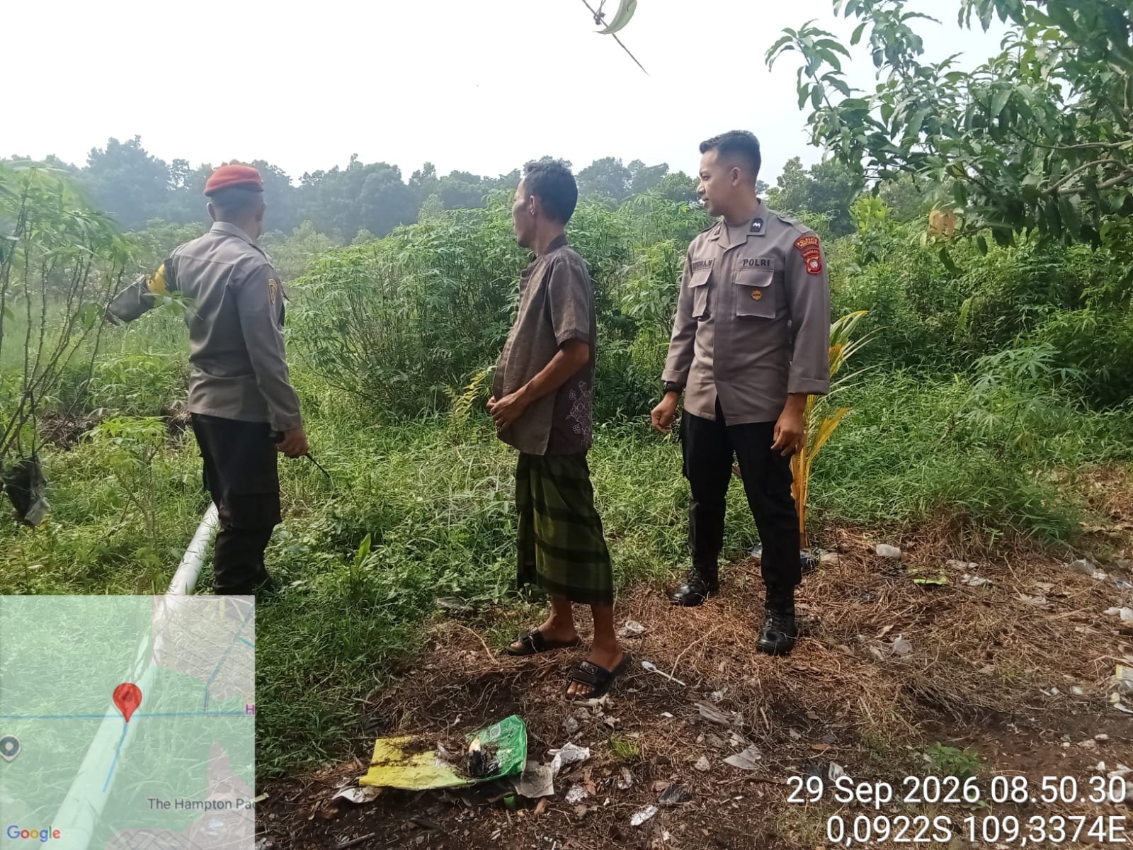 Cegah Karhutla, Polisi Patroli dan Edukasi Warga di Jalan Sepakat 2
