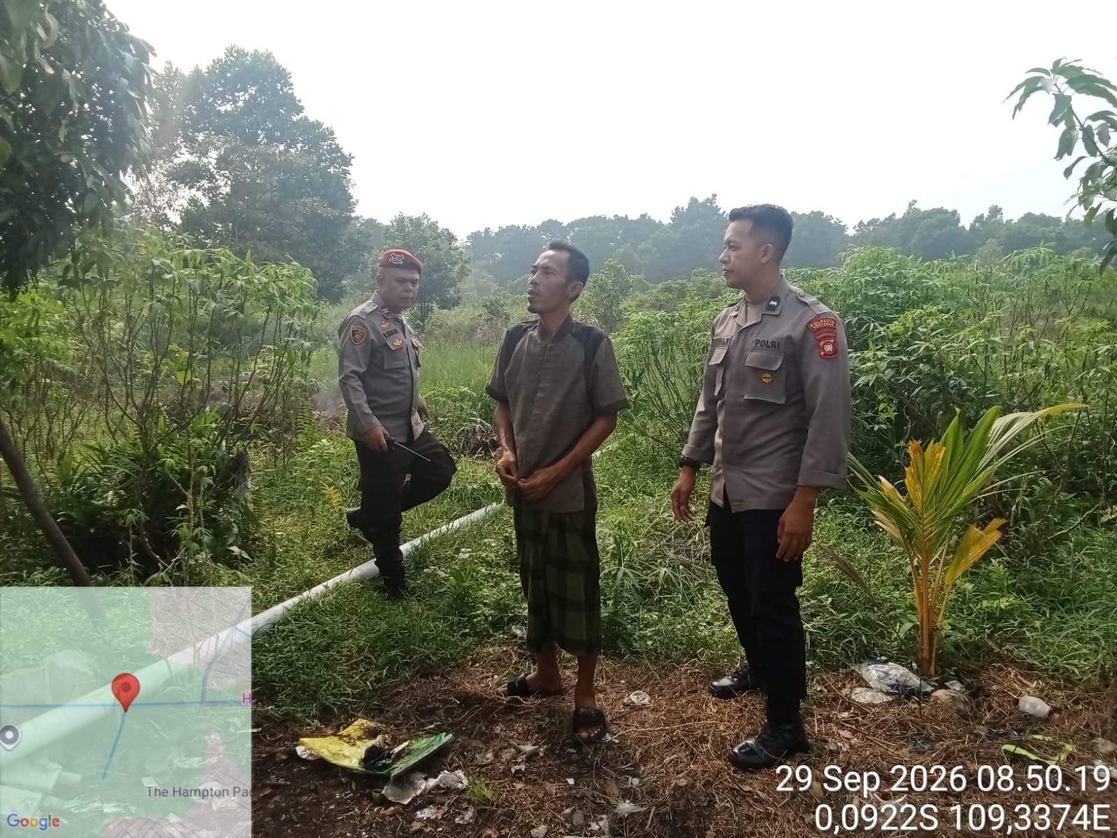 Cegah Karhutla, Polisi Patroli dan Edukasi Warga di Jalan Sepakat 2