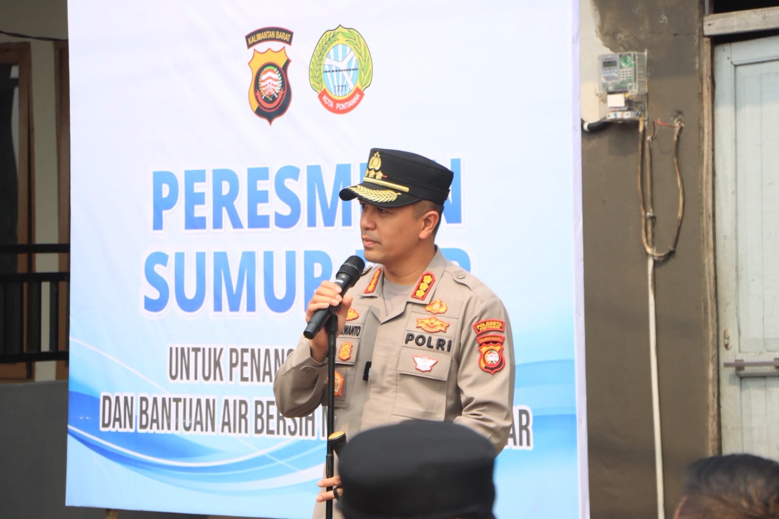 Antisipasi Karhutla, Polresta Pontianak Resmikan Dua Sumur Bor