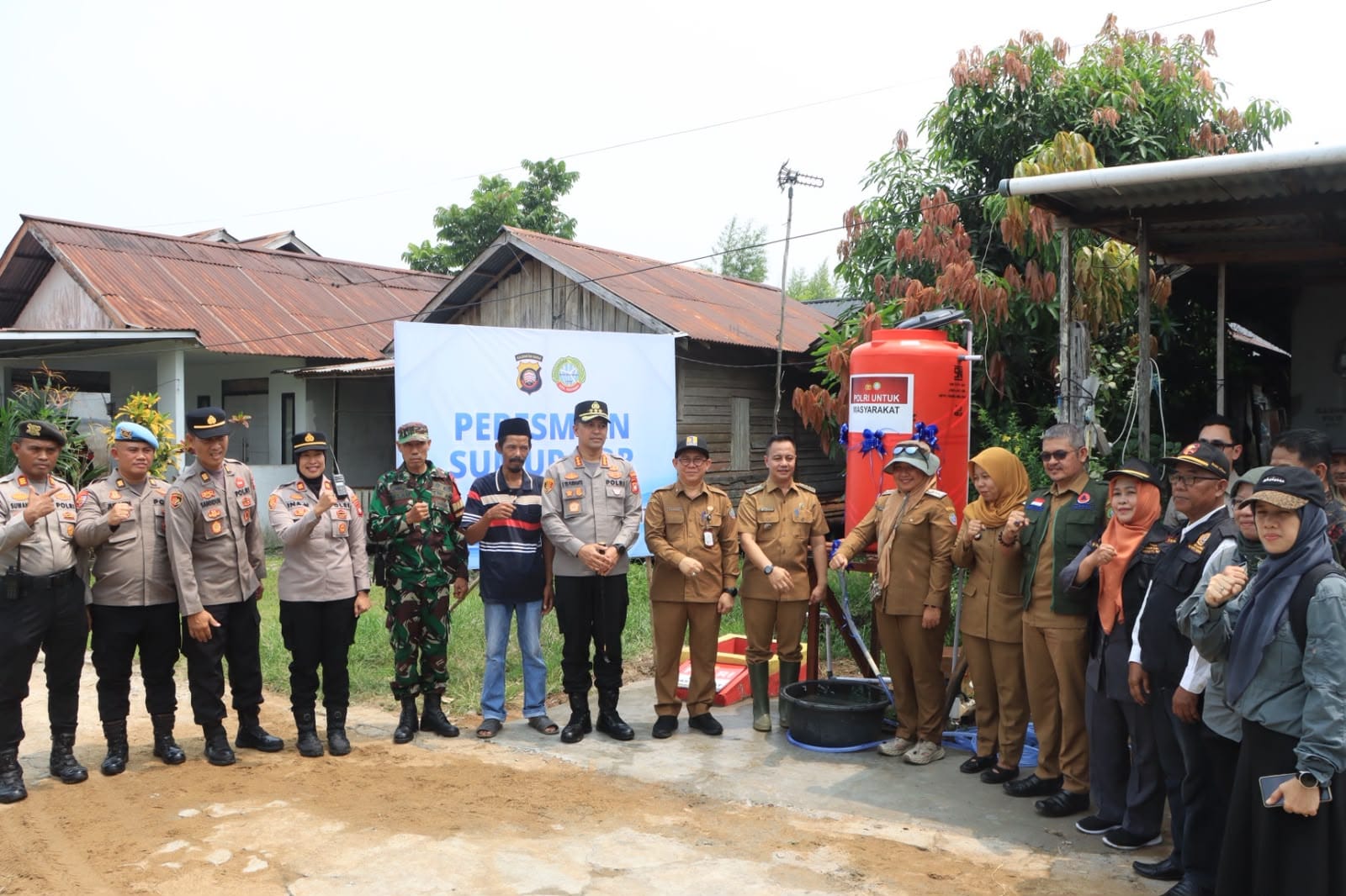 Antisipasi Karhutla, Polresta Pontianak Resmikan Dua Sumur Bor