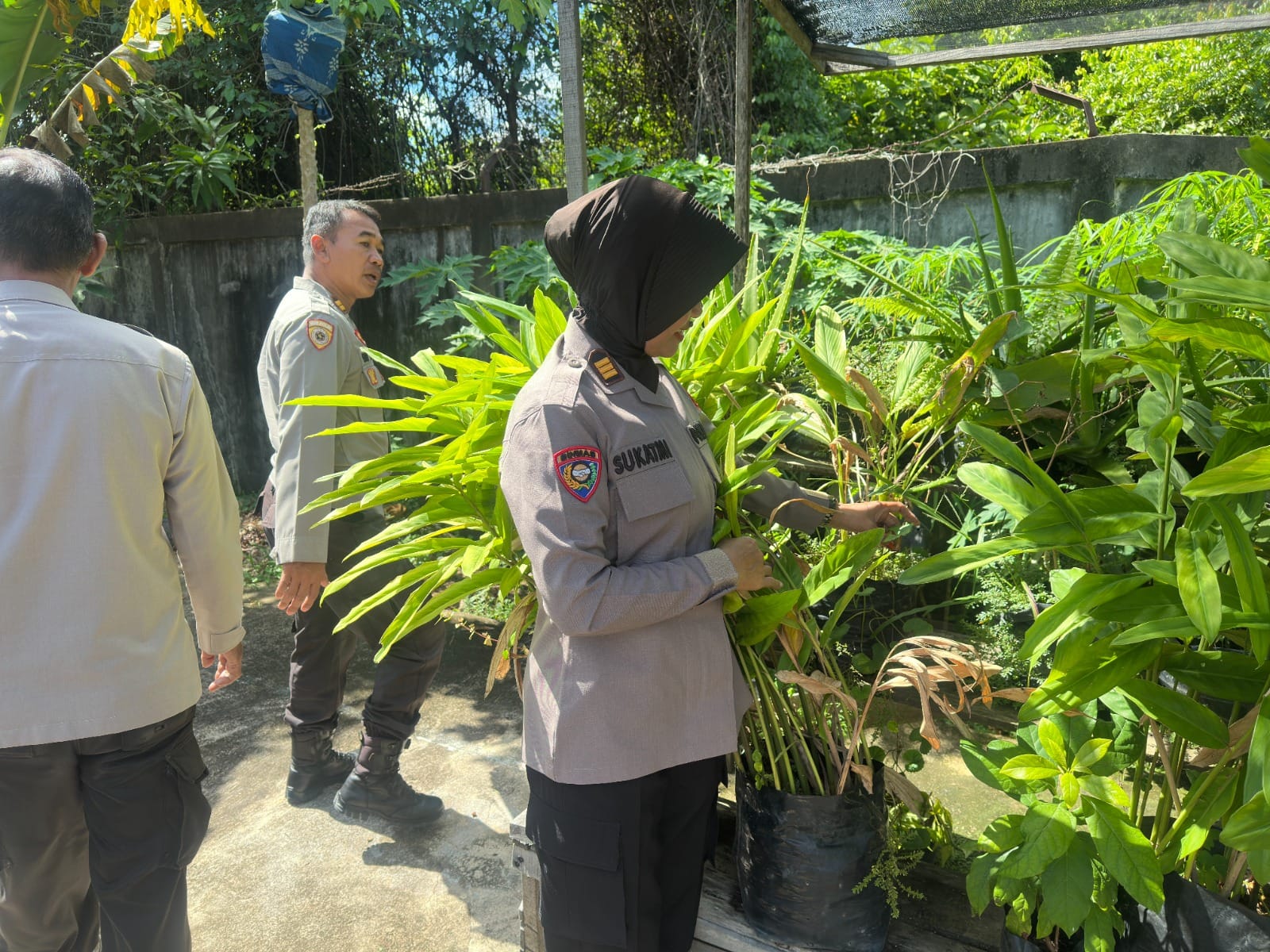 Dukung Program P2B, Bag SDM Polresta Pontianak Monitoring Pemanfaatan Lahan Mako