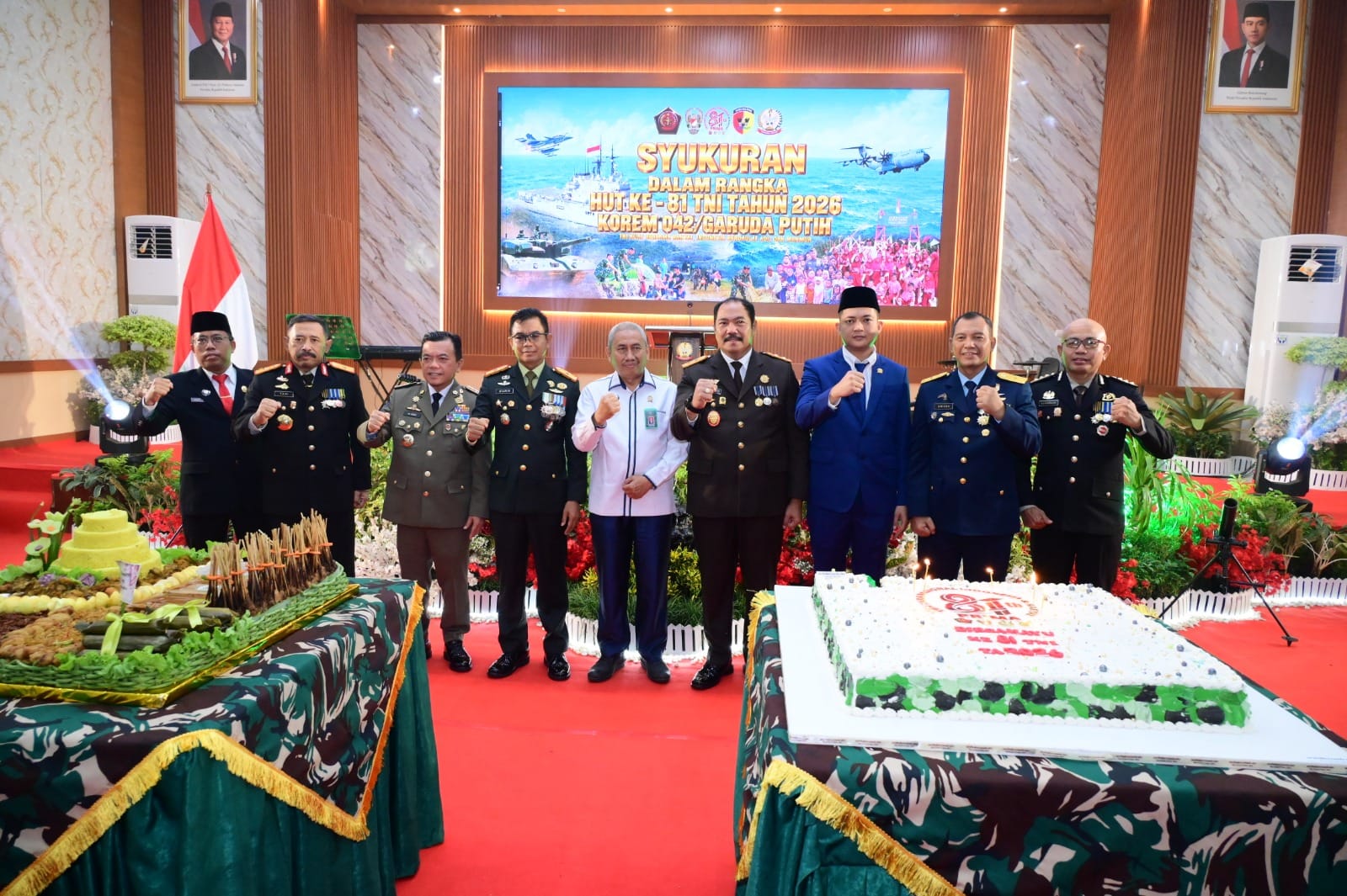 HUT TNI KE-81, TNI-POLRI DI JAMBI PERKUAT SINERGI JAGA KEDAULATAN DAN KEAMANAN
