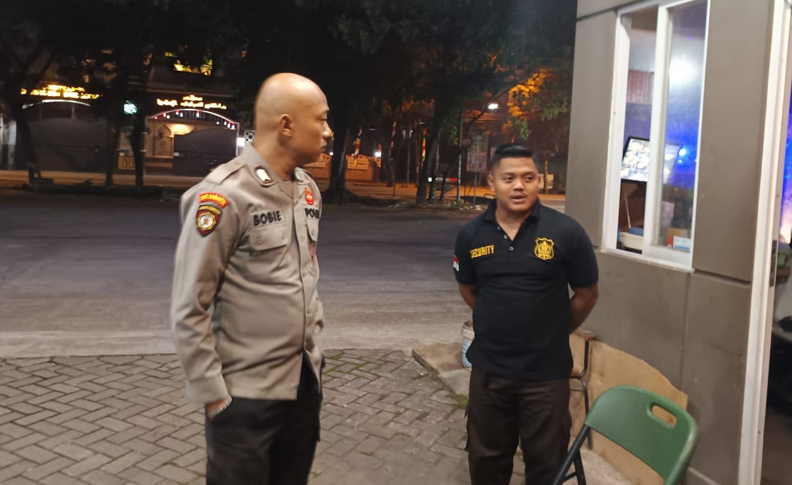 Jaga Kamtibmas, Patroli Enggang Sambangi Petugas Keamanan Perumahan The Green Iconia