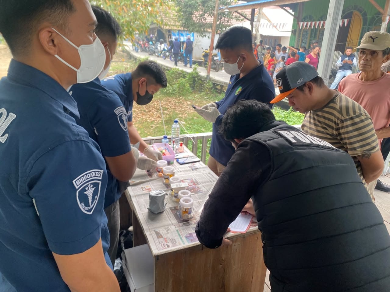 Perangi Narkoba, Polda Kalteng Bersama BNN Amankan 2 Pengedar dan 15 Orang Positif Sabu di Puntun