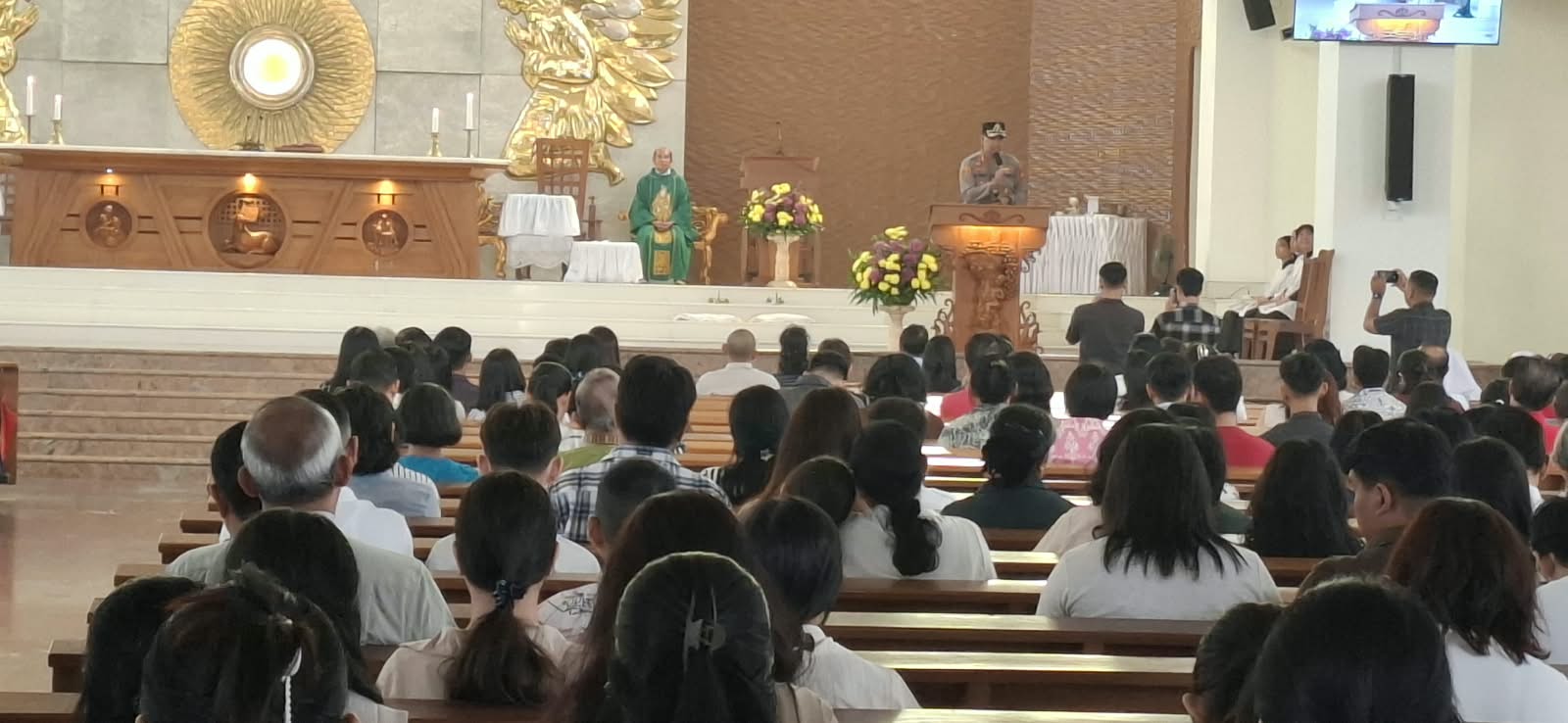 Minggu Kasih, Kapolresta Pontianak Ajak Jemaat Gereja MRPD Jaga Kamtibmas dan Jauhi Narkoba