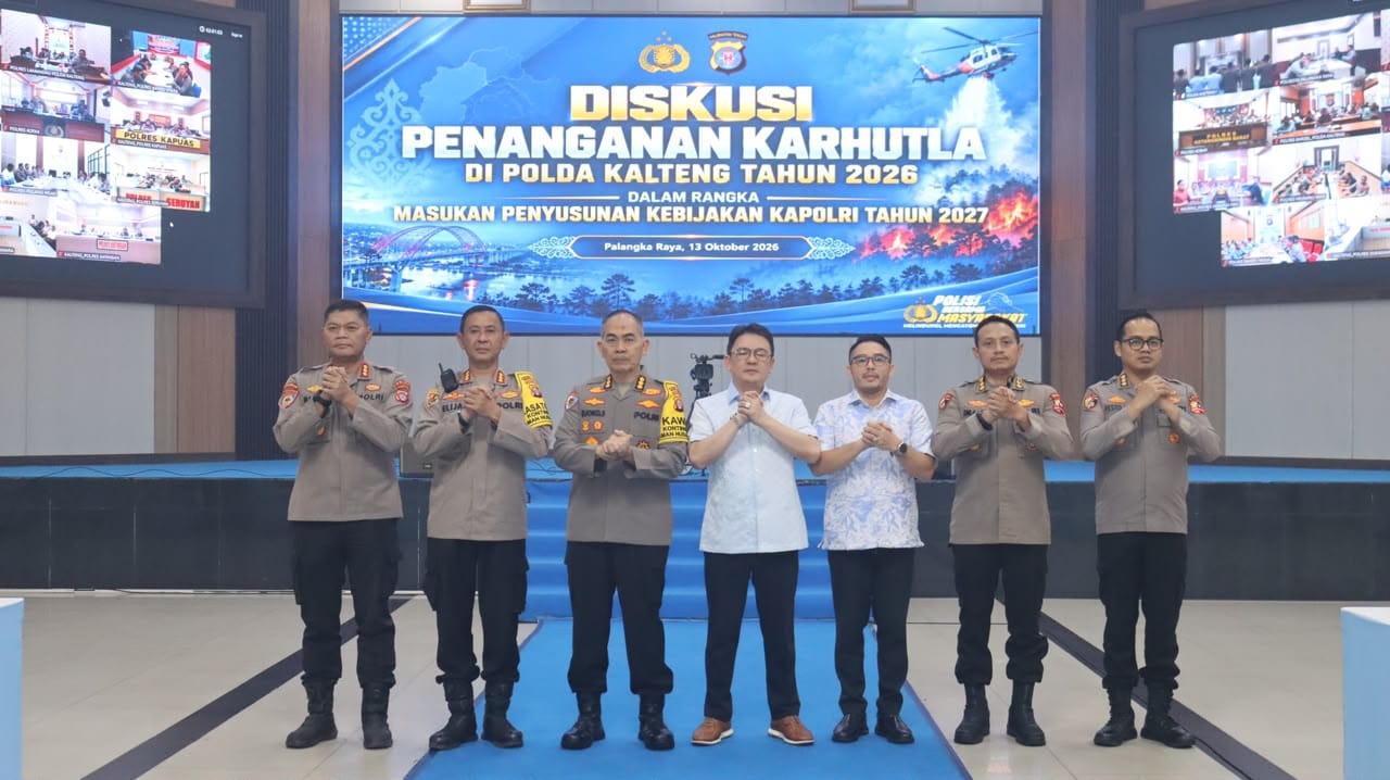 Polda Kalteng Paparkan Strategi Penanganan Hotspot dan Penegakan Hukum Karhutla kepada Sahli Kapolri