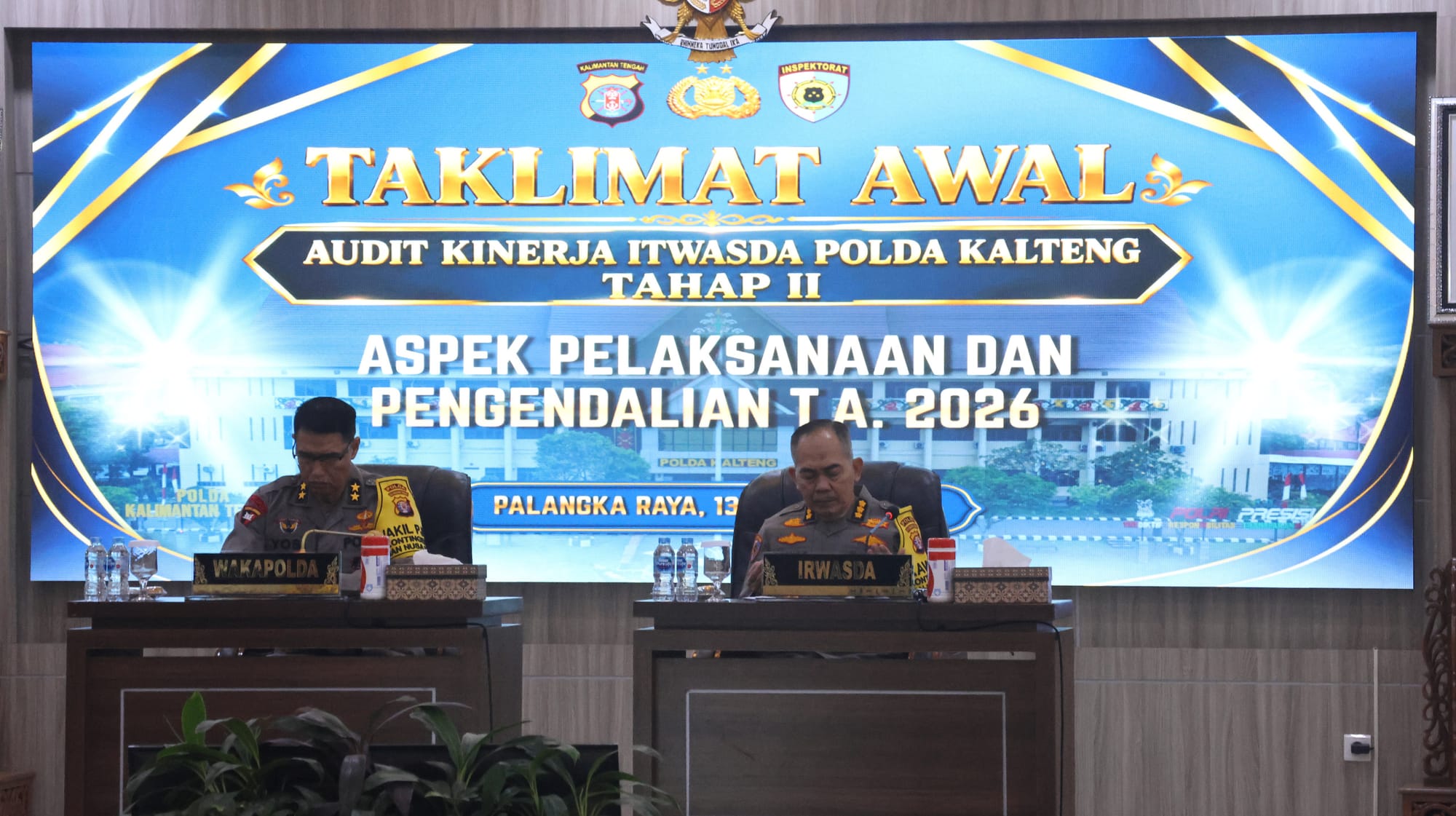 Polda Kalteng Gelar Taklimat Awal Audit Kinerja Tahap II Tahun 2026