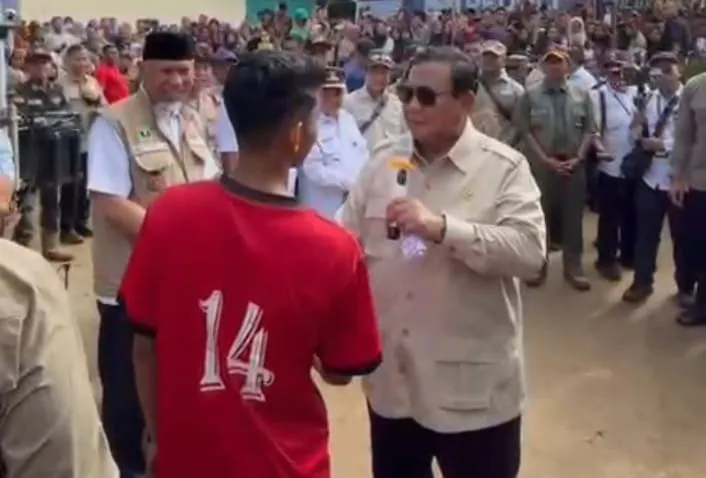 Cek Huntara hingga Dapur Umum, Prabowo Pastikan Negara Hadir untuk Warga Agam
