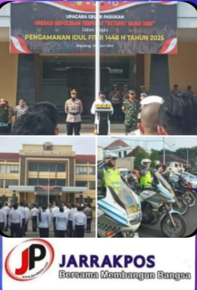 Polres Magelang Kota Gelar Apel Pasukan untuk Pengamanan Idul Fitri 2025