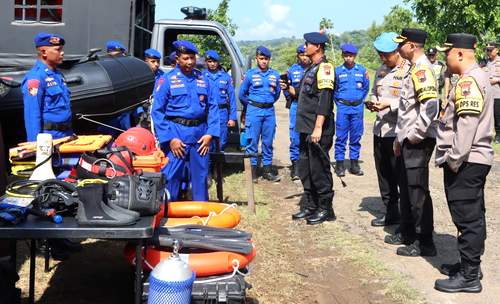 Polda Jateng Cek Pengamanan Lebaran di Waduk Gajahmungkur