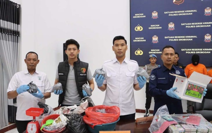 Jelang Lebaran, Sat Reskrim Polres Grobogan Amankan 19,9 Kg Obat Petasan