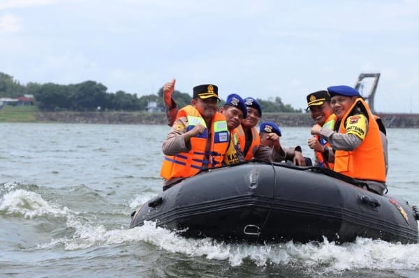 Jelang Libur Lebaran, Dirpolairud Polda Jateng Cek Keamanan Wisata Waduk Kedungombo