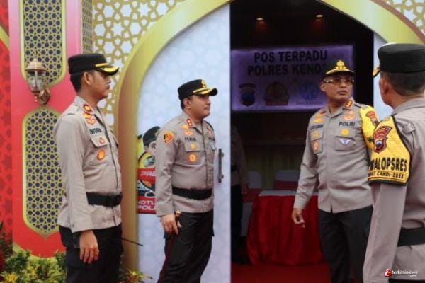 Pastikan Pengamanan Ops Lilin 2025, Wakapolda Jateng Cek Pos Terpadu Kendal