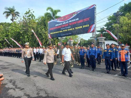 Apel Pasukan Operasi Ketupat Candi 2025, Polres Siapkan Pengamanan Lebaran
