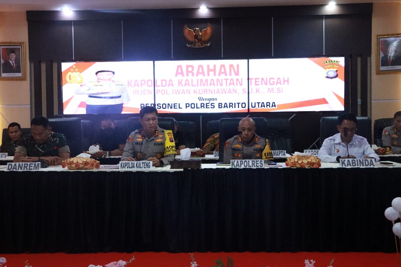 Beri Arahan Personel Pengamanan PSU Pilkada 2024 di Barut, Kapolda Kalteng: Jaga Netralitas dan Profesionalitas