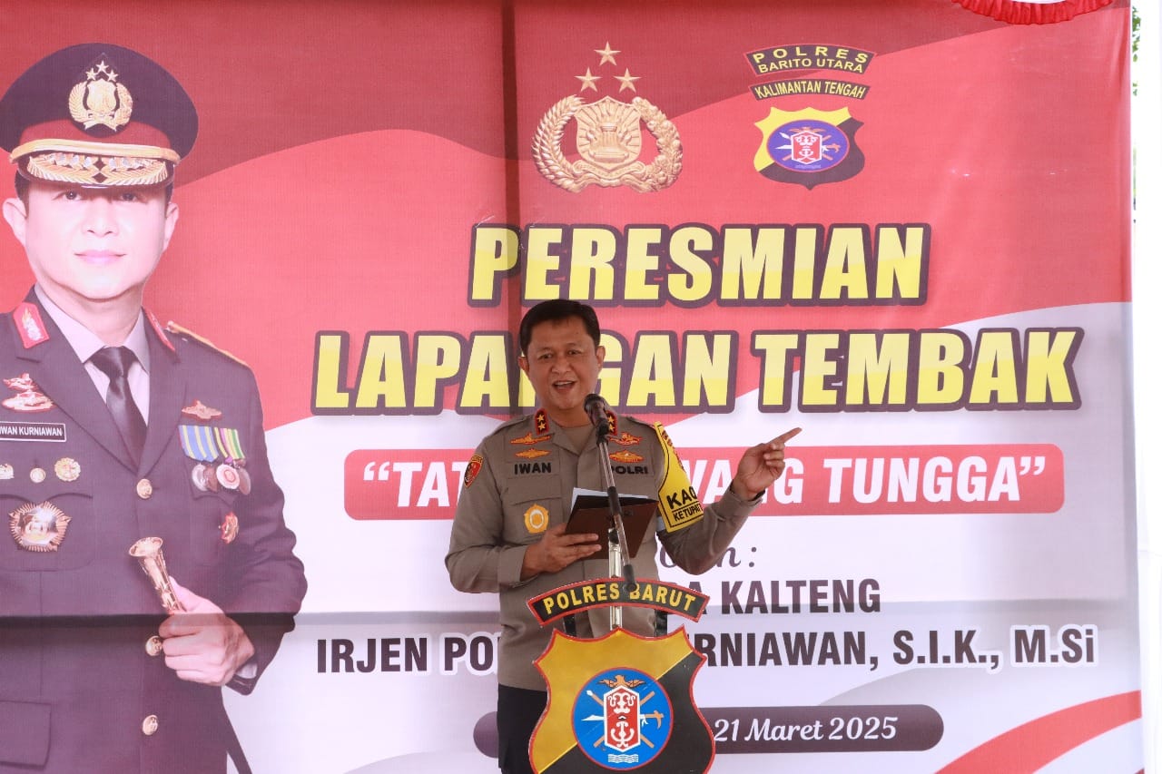 Resmikan Lapangan Tembak Polres Barut, Kapolda Kalteng : Jadikan Fasilitas Ini Sarana yang Efektif dan Bermanfaat Bagi Dinas serta Masyarakat
