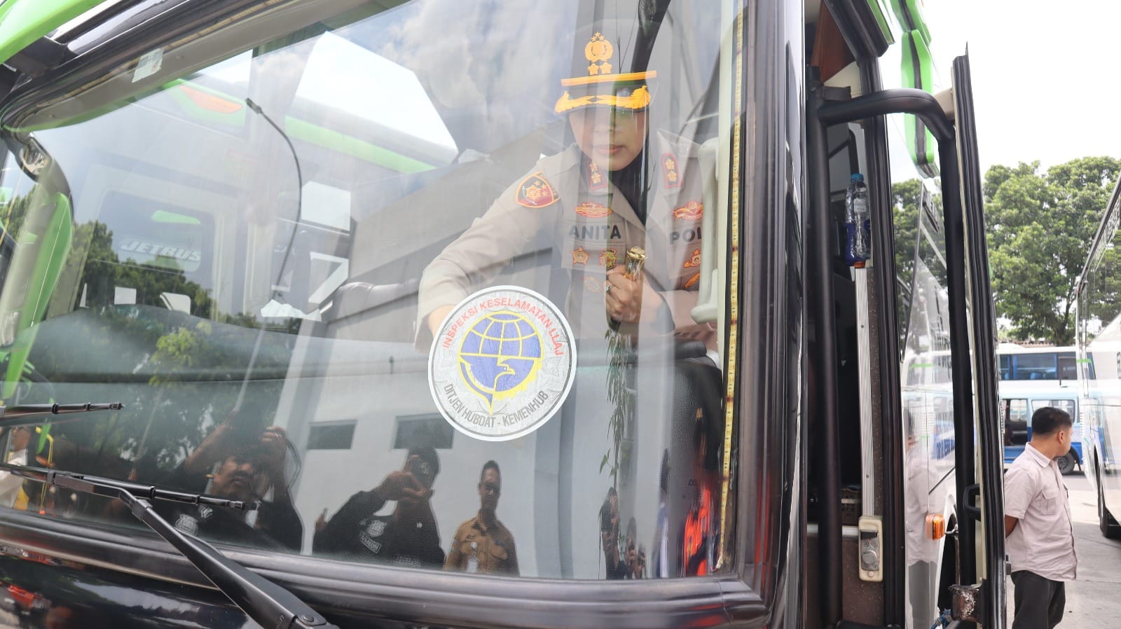 Kapolres Magelang Kota Cek Kesiapan Awak Bus Mudik Gratis untuk Warga Magelang