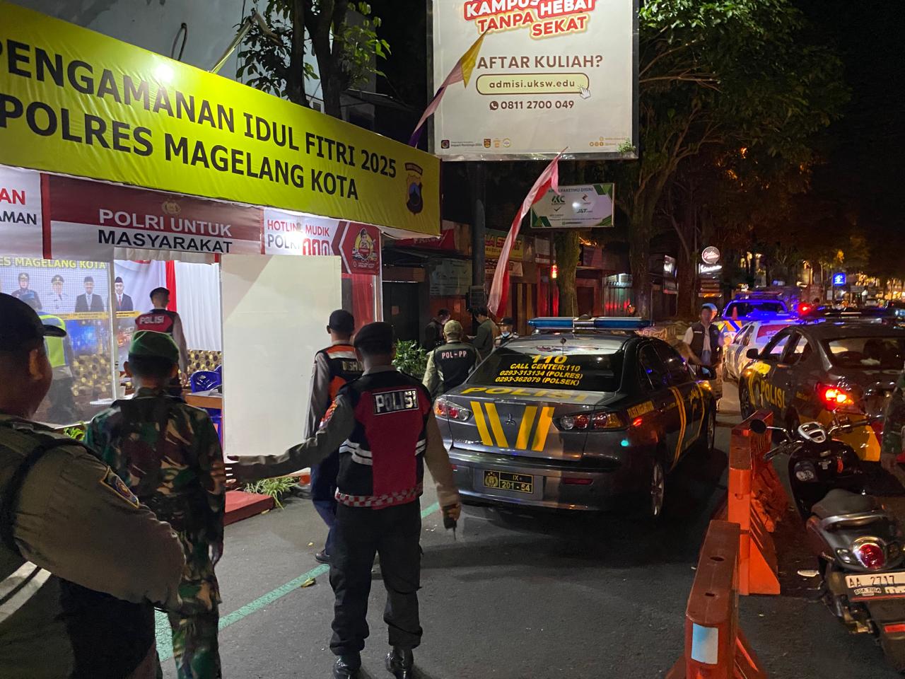 Polres Magelang Kota Laksanakan Patroli Gabungan guna Jaga Kamtibmas saat Operasi Ketupat Candi 2025