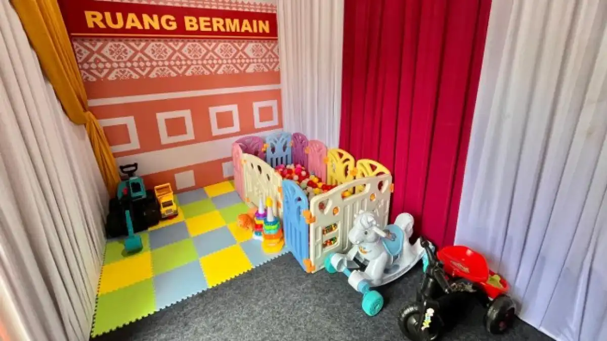 Unik, Pos Pelayanan Idul Fitri Polresta Malang Kota Sediakan Arena Bermain dan Info Wisata